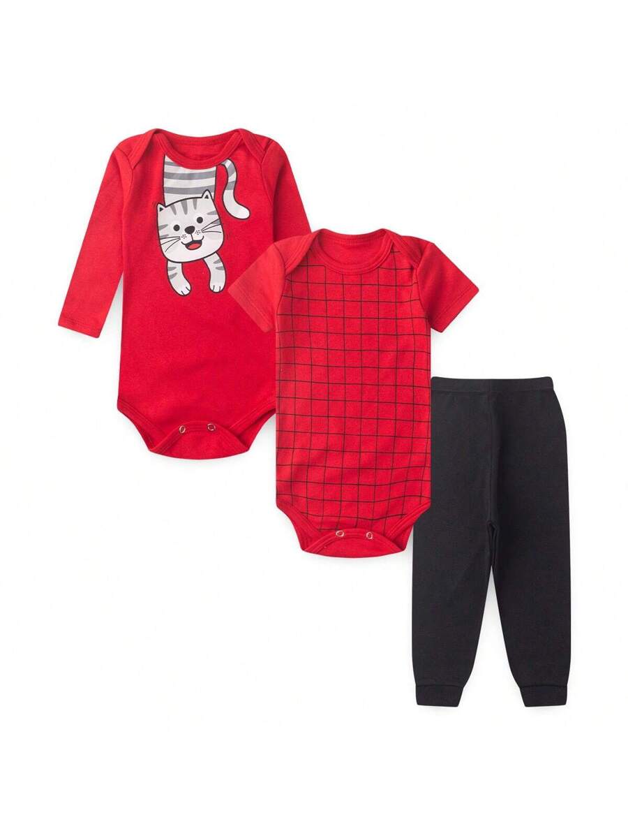 Kit 18 Peças Bebê Menino – Body Manga Longa e Curta + Mijão 100% Algodão