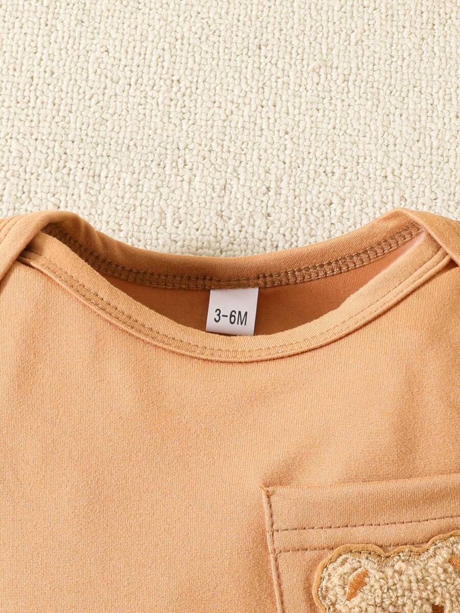 Conjunto 3 Peças para Bebê Menino – Macacão e Calça Listrados e Estampados de Estrela, Casual e Confortável
