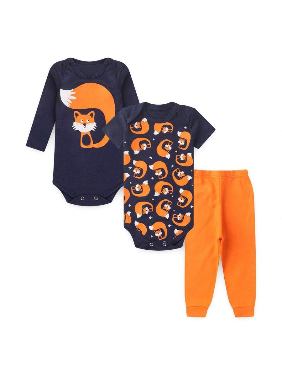 Kit 18 Peças Bebê Menino – Body Manga Longa e Curta + Mijão 100% Algodão