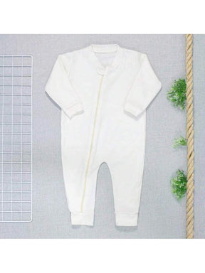 Kit 5 Macacões de Bebê com Zíper e Pé Reversível – Suedine 100% Algodão