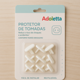 Protetor de Tomadas Infantil Adoletta – Kit com 10 Unidades, Antichoque